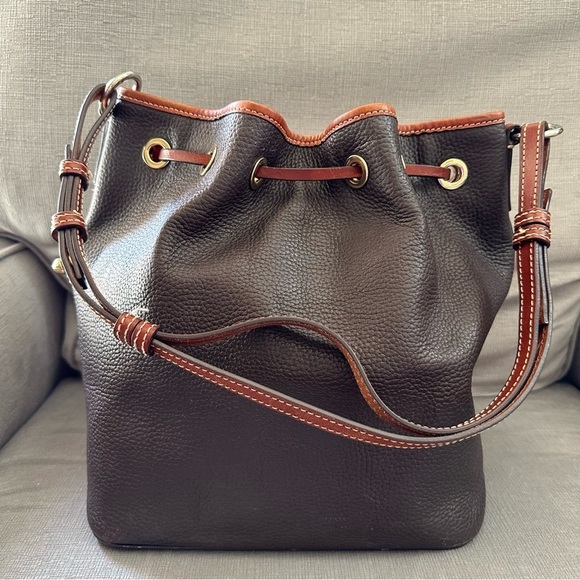 Dooney & Bourke Pebble Grain Aimee Drawstring Bucket Shoulder Bag (Retail $398) - Picture 5 of 15